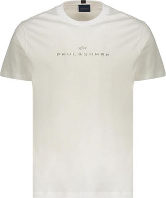 Paul & Shark Korte T-shirt - Heren - T-shirts - Wit - XL - Katoen - Tops