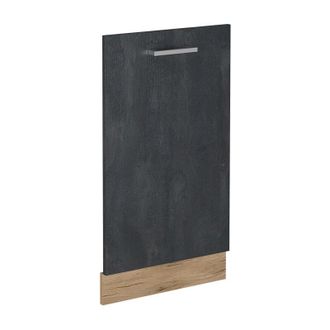 Vicco Panel Frontal Del Lavavajillas R-line, Hormig&oacute;n Negro, 45 Cm Sin Encimera