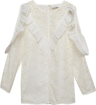 Sandro Blusa con ruches Pre-owned - Bianco