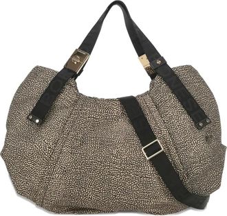 Borbonese Borsa tote Fold Bowler media con stampa - Toni neutri