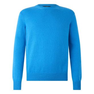 Herno Round-neck Knitwear, male, Blue, Size: 3XL Sweater