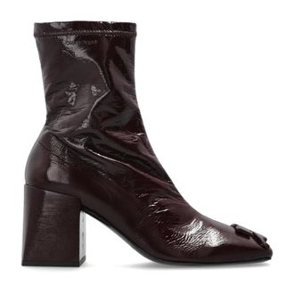 Courr&egrave;ges Heeled Boots, female, Red, Size: 9 US Reedition Heeled Ankle Boots