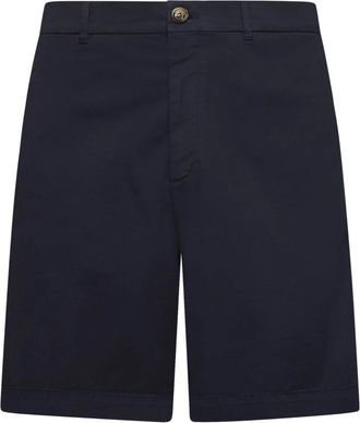 Brunello Cucinelli Korte Broeken, Heren, Blauw, M, Katoen, Cotton Bermuda Shorts