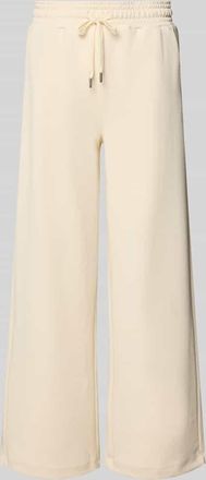 Soyaconcept Wide Leg Sweatpants mit elastischem Bund in Offwhite, Gr&ouml;&szlig;e XXL