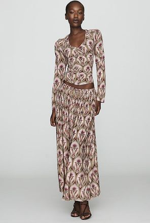 Farm Rio Medal Midi Skirt