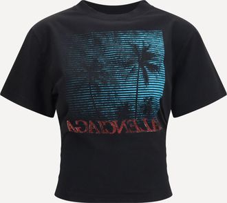 Balenciaga T-shirt cropped Vintage Holiday Woman XS