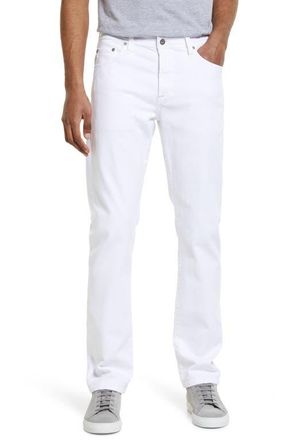 AG - Adriano Goldschmied Everett Slim Straight Leg Jeans in White at Nordstrom, Size 36 X 34