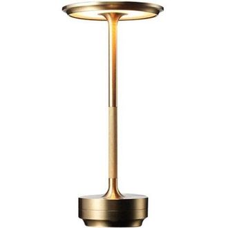 OEM L&aacute;mpara De Mesa Inal&aacute;mbrica: Resistente Al Agua, Regulable Y Recargable, L&aacute;mpara De Escritorio Led De Metal, L&aacute;mpara De Mesita De Noche Port&aacute;til, Luz 