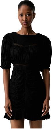Twinset Dames, Jurken, Zwart, Maat: XS Katoen