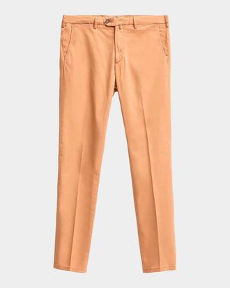 Sartorio Men & apos;s Solid Tapered-Leg Trousers