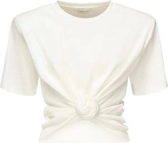 Magda Butrym Mujer, Camisetas, Beige, Talla: M