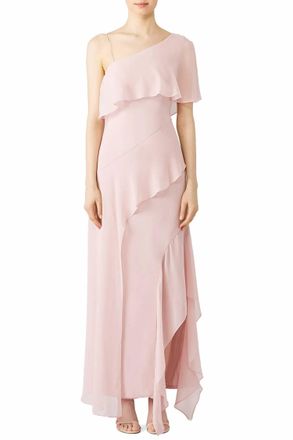 Keepsake the Label Ruffle Gown In Blush