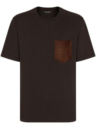 Dolce & Gabbana T-shirt con stampa - Marrone