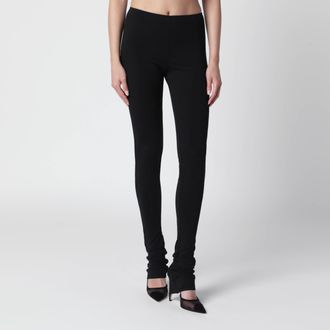 Gucci Black trousers in viscose cr&ecirc;pe jersey