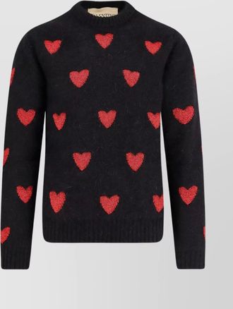 Valentino ribbed crewneck wool mohair jumper