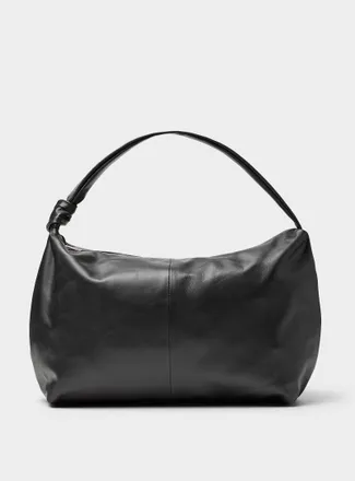 Le 31 Mens Tied-handle leather tote Exclusive collection from Italy