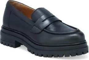Miz Mooz Legend Platform Loafer in Black at Nordstrom Rack, Size 10.5-11Us / 42Eu