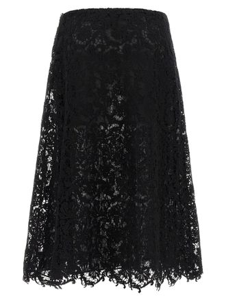 Fendi Macram&eacute; Lace Skirt - Black