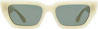 Isabel Marant IM0159S Rectangular Acetate Sunglasses - Ivory