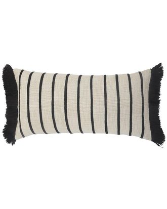 LR Home Lr Home Striped Fringe Throw Pillow