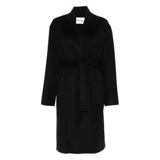 ottod'Ame Belted Coats, female, Black, Size: S Belted Coat