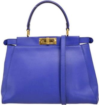 Fendi Pre-owned Handbags, female, Blue, Size: ONE SIZE Pre-owned Vintage Handbag