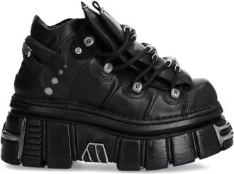 New Rock Sneakers con suola rialzata - Nero