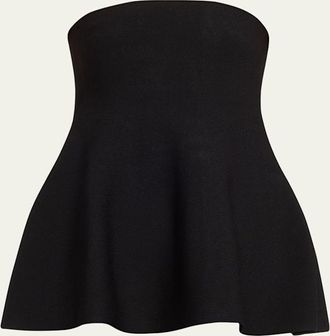 SIMKHAI Ioanna Strapless Peplum Top