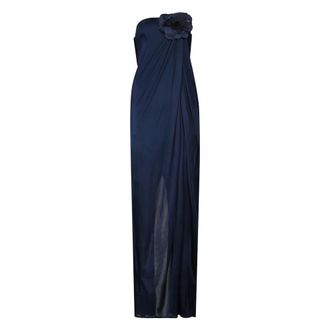 Elisabetta Franchi Mujer, Vestidos, Azul, Talla: L