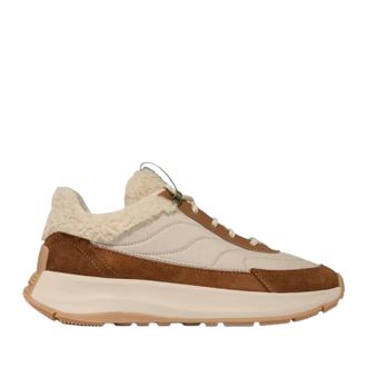 FitFlop FitFlop Womens F-Mode Flow Sneaker in Rich Tan/Iced Coffee Mix
