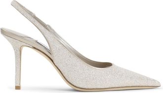 Jimmy Choo London Soft Gold Leather Heels
