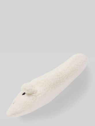 Jake*s Casual Hausschuhe aus Teddyfell mit rutschhemmender Sohle in Offwhite, Gr&ouml;&szlig;e 35-38