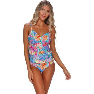 Sunsets Simone Tankini Swimsuit Top in Aloha Vista at Nordstrom, Size Small