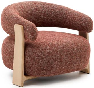 K Home Massiver Design Sessel Granyte - Terracotta/Beige