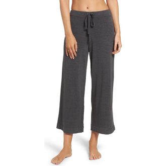 Barefoot Dreams Cozychic Ultra Lite Culotte Lounge Pants in Carbon at Nordstrom, Size X-Large