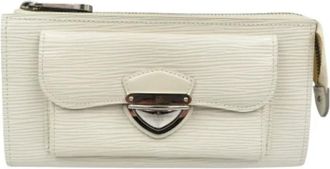 Louis Vuitton Pre-owned Wallets, female, White, Size: ONE SIZE Pre-owned Leather Wallet