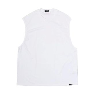 Dsquared2 Heren, Tops, Wit, Maat: L Katoen