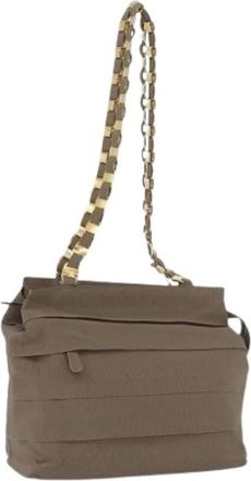 Ferragamo Pre-owned Shoulder Bag - Dames - Vintage Schoudertas - Bruin - ONE Size - Leer - Vintage
