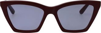 Alexander McQueen Eyewear Zonnebril met cat-eye montuur - Bruin