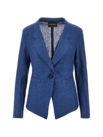 Emporio Armani Womens Jackets Blue