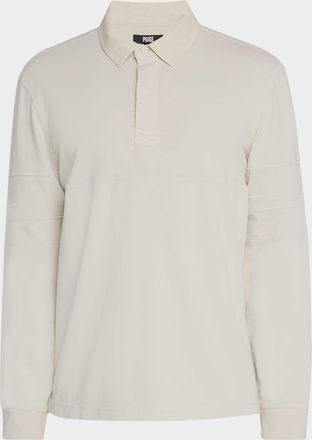 Paige Mens Trevelly Tonal Stripe Cotton Rugby Shirt