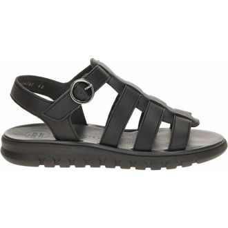 Paul Green 6204 Sandaal - Dames - Schoenen - Zwart - Maat: 39 EU Leer