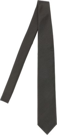 Brioni Jacquard Tie Cravatte Nero-Uomo
