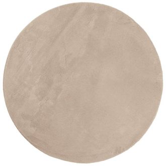 vidaXL Vidaxl - Alfombra de pelo corto suave lavable huarte arena &oslash; 120 cm