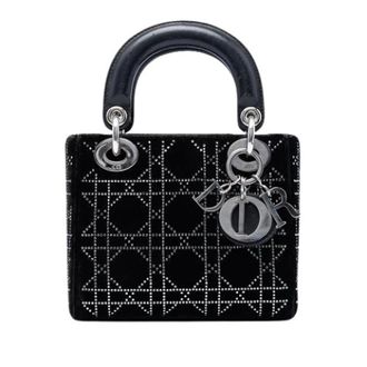 Dior Pre-owned Lady Satchel - Dames - Pre-owned - Zwart - Maat: ONE Size Satijn