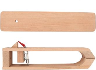 OEM Pince A Cuir - Bois De Hetre Anti Corrosion - Base Allongee Stabilite Table - Ajustement Vis - Pour Maroquinerie Couture Cuir - 1 Piece