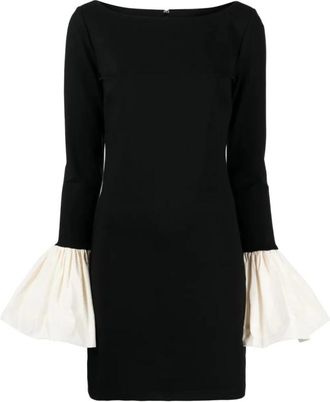 Staud Short Dresses, female, Black, M, Hawthorne Dress