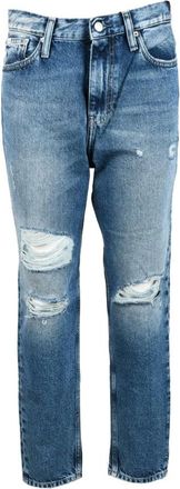 Calvin Klein Jeans Dames, Jeans, Blauw, Maat: W28 Katoen