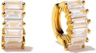 Girls Crew Bling Baguette Huggie Hoop Earrings in Gold at Nordstrom