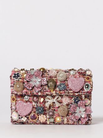 Kurt Geiger Borsa Kensington Kurt Geiger London in tweed con strass e perle sintetiche